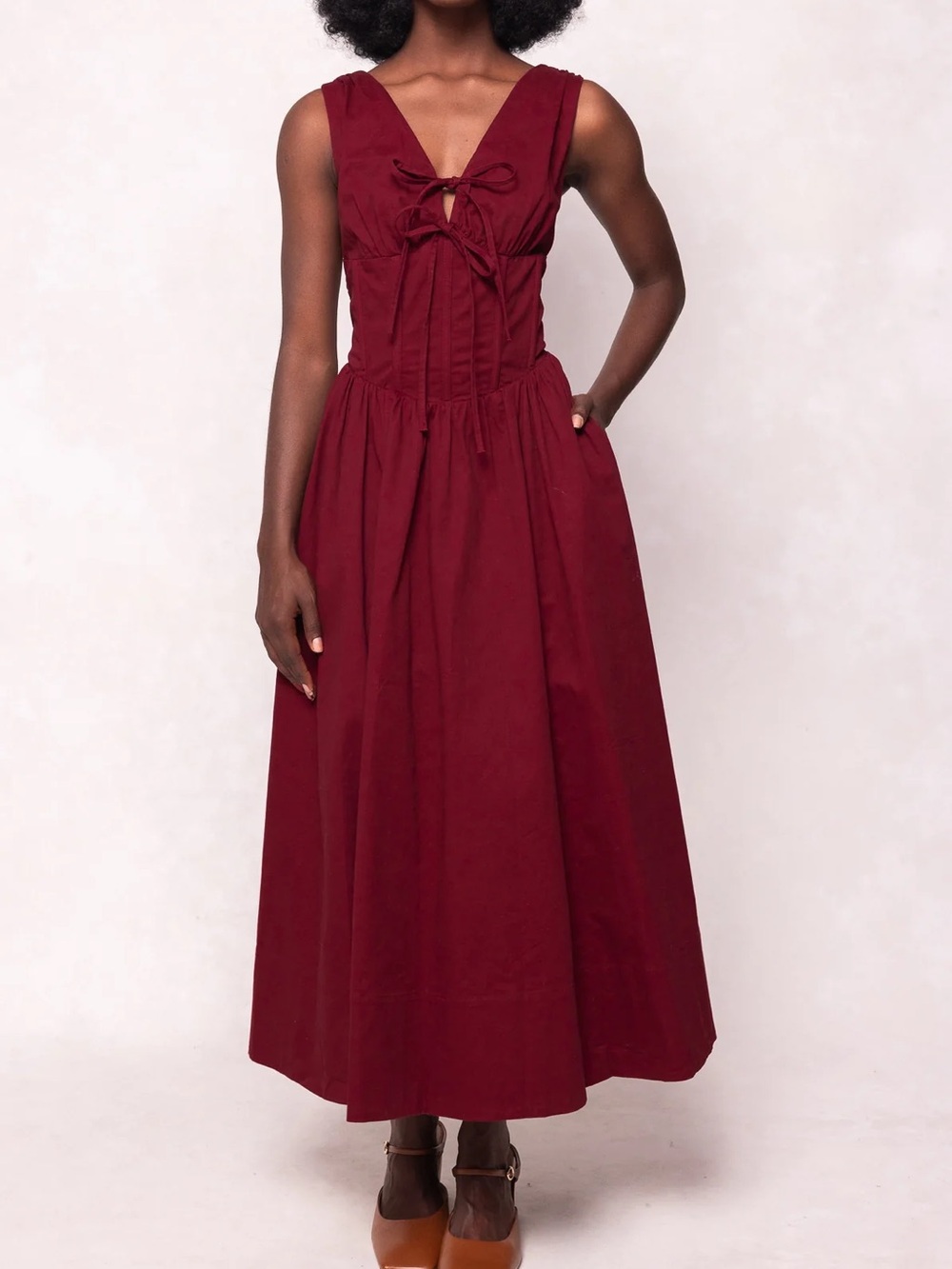 NWT Ivy City Co Kayla Dress in Burgundy